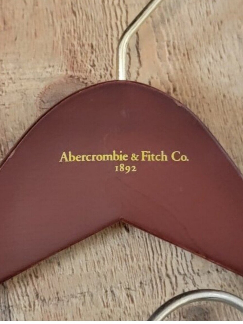 Abercrombie and Fitch Retail Store Wooden Hangers with Notches - 10 - Picture 11 of 16